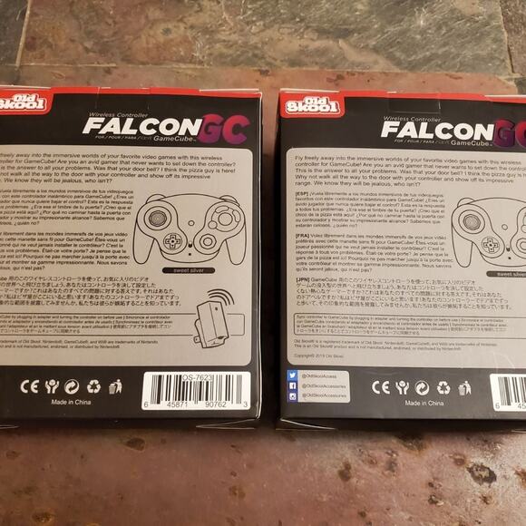 2 Falcon Gamecube Wireless Controllers 2.4 GHz (NEW) Black - Nintendo - Wavebird - Picture 5 of 8